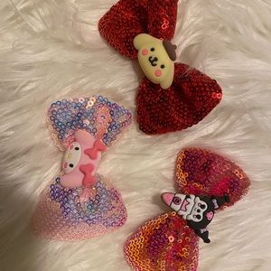 Sanrio hair clips for little girls